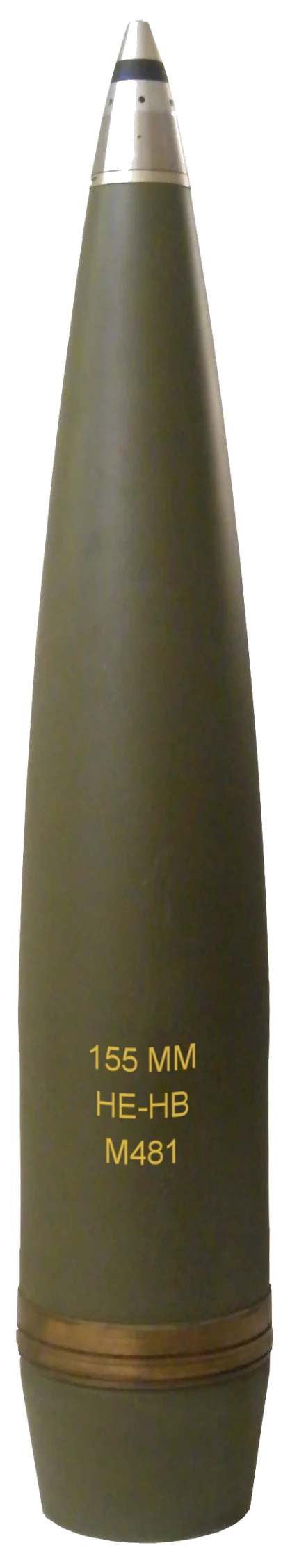 Projectile d'artillerie M481 HE-ER-BT 155 mm